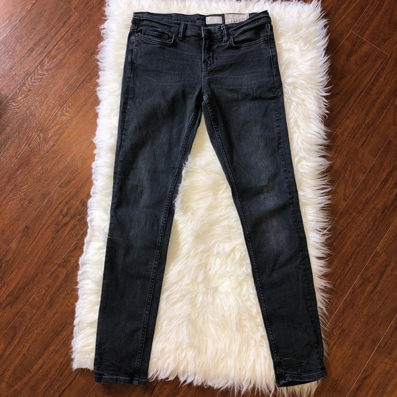 B4 Allsaints Spitalfields Black Skinny Jeans - Picture 4 of 8